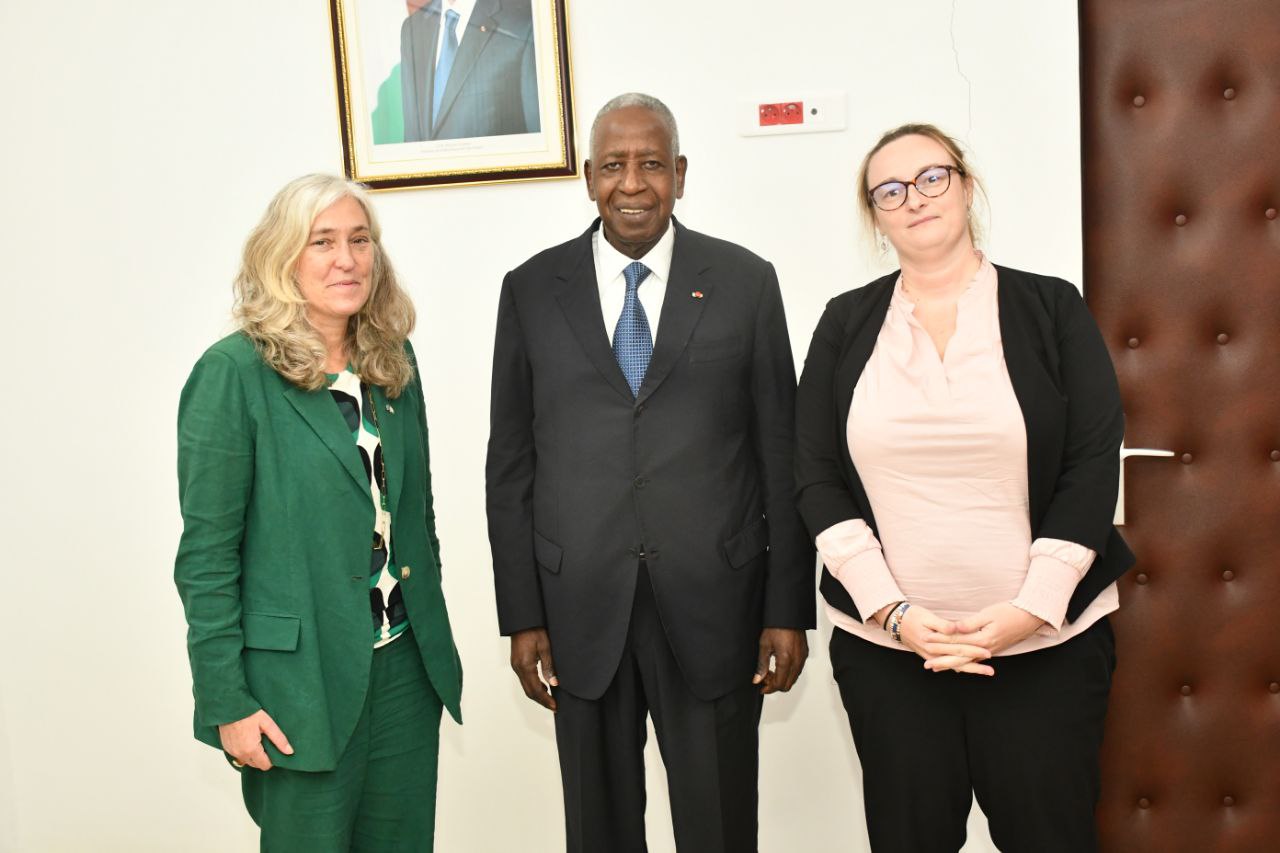Abidjan: Audience du Médiateur de la République avec l'Ambassadeur de l'Union Européenne.